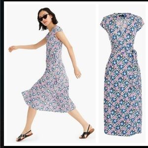 NWT J. CREW
MIDI WRAP DRESS